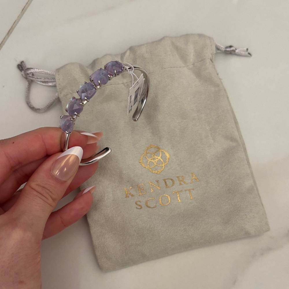 Kendra Scott Silver and Lavender Cuff